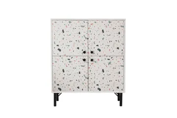 Terrazzo Highboard 95x111 cm Vit - Hanah Home - Förvaring - Skåp - Förvaringsskåp