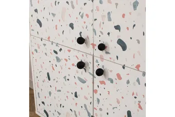 Terrazzo Highboard 95x111 cm Vit - Hanah Home - Förvaring - Skåp - Förvaringsskåp