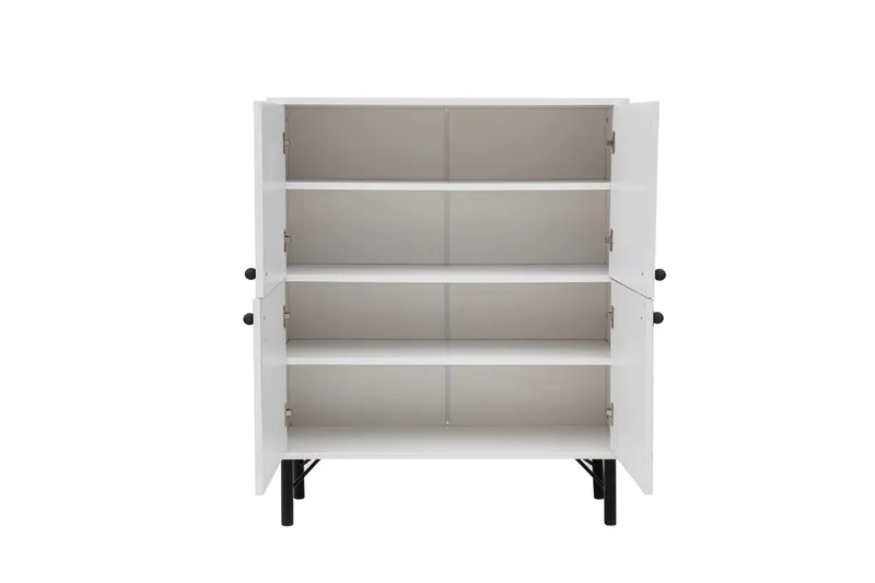 Terrazzo Highboard 95x111 cm Vit - Hanah Home - Förvaring - Skåp - Förvaringsskåp