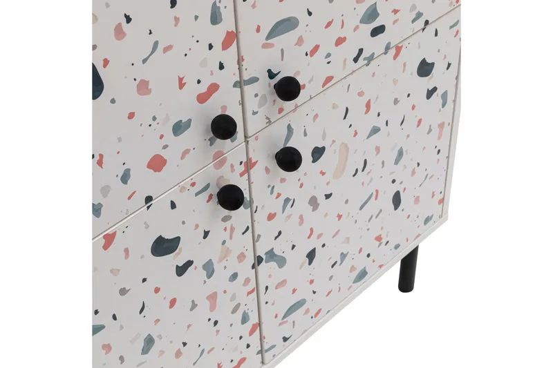 Terrazzo Highboard 95x111 cm Vit - Hanah Home - Förvaring - Skåp - Förvaringsskåp