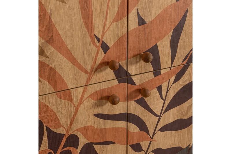 Highboard Palm 95x111 cm Brun/Svart - Hanah Home - Förvaring - Skåp - Förvaringsskåp