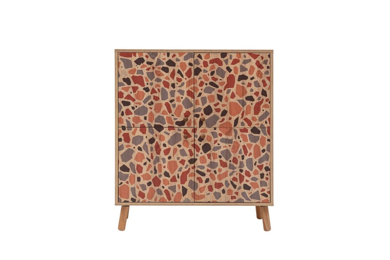 Highboard Pebble 95x111 cm Brun - Hanah Home - Förvaring - Skåp - Förvaringsskåp