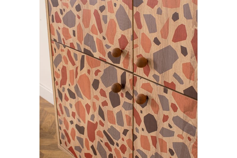 Highboard Pebble 95x111 cm Brun - Hanah Home - Förvaring - Skåp - Förvaringsskåp