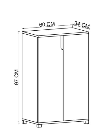 Hungirr Skoskåp 60 cm - Vit - Förvaring - Skåp - Förvaringsskåp