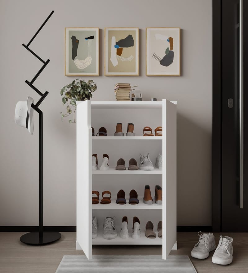 Hungirr Skoskåp 60 cm - Vit - Förvaring - Skåp - Förvaringsskåp