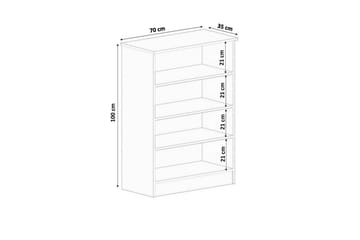 Ilena Skoskåp 70 cm - Matt Vit - Förvaring - Skåp - Förvaringsskåp