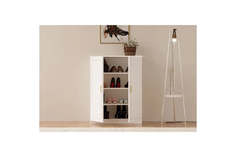 Ilena Skoskåp 70 cm - Matt Vit - Förvaring - Skåp - Förvaringsskåp