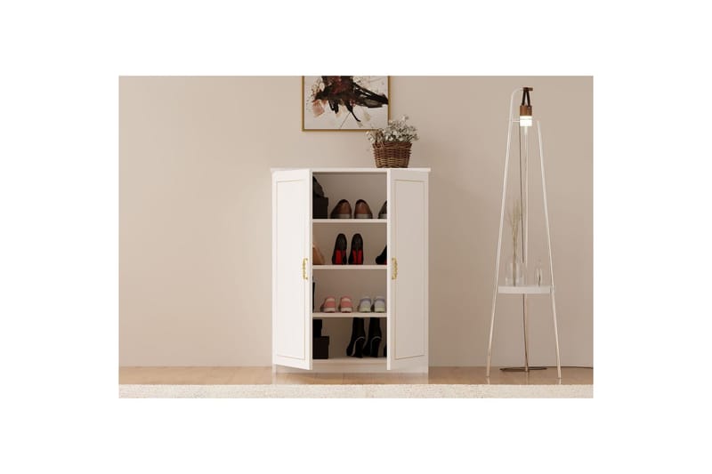 Ilena Skoskåp 70 cm - Matt Vit - Förvaring - Skåp - Förvaringsskåp