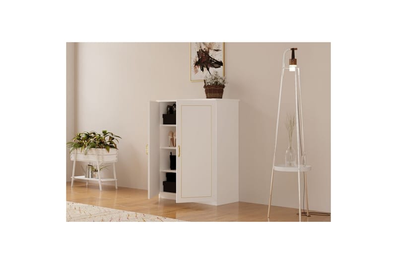 Ilena Skoskåp 70 cm - Matt Vit - Förvaring - Skåp - Förvaringsskåp