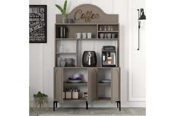 Kaffebarskåp Hazim Tre Atlas / Svart - Atlas / Svart - Förvaring - Skåp - Barskåp