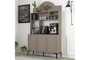 Kaffebarskåp Hazim Tre Atlas / Svart - Atlas / Svart - Förvaring - Skåp - Barskåp