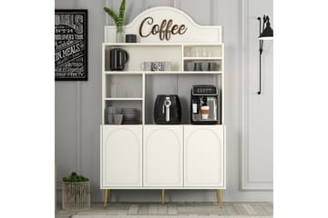 Kaffebarskåp Hazim Tre Gräddfärgad / Rany - Gräddfärgad / Rany - Förvaring - Skåp - Barskåp