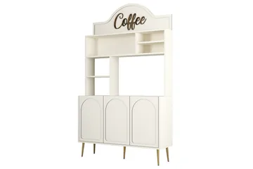Kaffebarskåp Hazim Tre Gräddfärgad / Rany