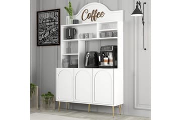 Kaffebarskåp Hazim Tre Vit / Rany - Vit / Rany - Förvaring - Skåp - Barskåp