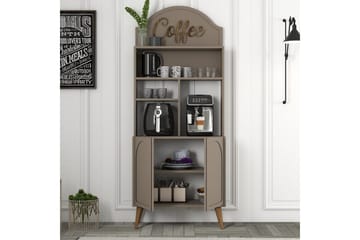 Kaffebarskåp Hazim Två Atlas / Valnöt - Atlas / Valnöt - Förvaring - Skåp - Barskåp