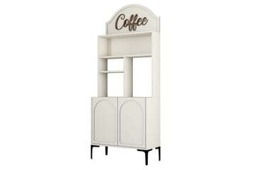 Kaffebarskåp Hazim Två Grädde / Svart