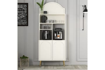 Kaffebarskåp Hazim Två Gräddfärgad / Rany - Gräddfärgad / Rany - Förvaring - Skåp - Barskåp