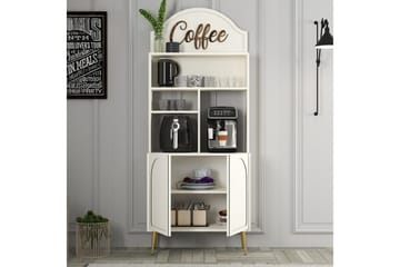 Kaffebarskåp Hazim Två Gräddfärgad / Rany - Gräddfärgad / Rany - Förvaring - Skåp - Barskåp