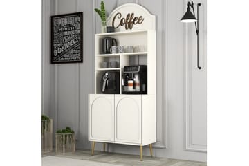 Kaffebarskåp Hazim Två Gräddfärgad / Rany - Gräddfärgad / Rany - Förvaring - Skåp - Barskåp