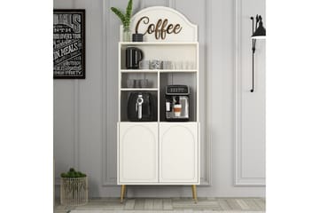 Kaffebarskåp Hazim Två Gräddfärgad / Rany - Gräddfärgad / Rany - Förvaring - Skåp - Barskåp