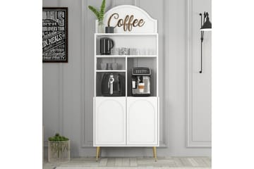 Kaffebarskåp Hazim Två Vit / Rany - Vit / Rany - Förvaring - Skåp - Barskåp