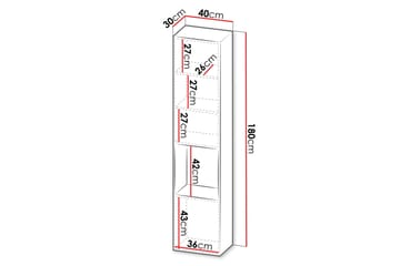 Kangana Highboard - Svart/Brun - Förvaring - Skåp - Förvaringsskåp