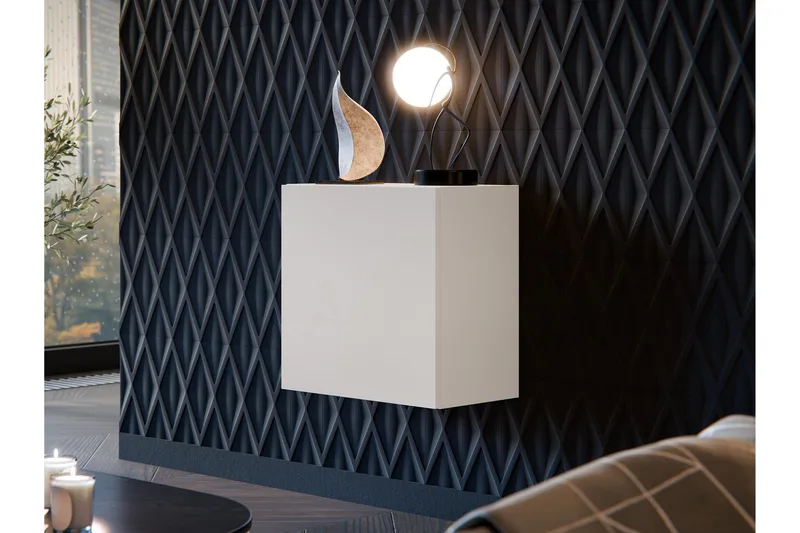 Kangana Vitrinskåp 50x50 cm - Beige - Förvaring - Skåp - Vitrinskåp