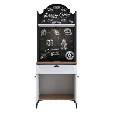 Keldan Multifunktionsskåp 70x184,6x40 cm - Valnöt och vit - Förvaring - Skåp - Förvaringsskåp