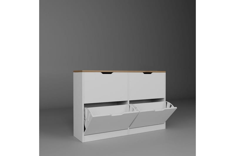 Kiichi Skoskåp 120,5 cm - Valnöt - Förvaring - Skåp - Förvaringsskåp