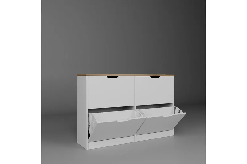 Kiichi Skoskåp 120,5 cm - Valnöt - Förvaring - Skåp - Förvaringsskåp