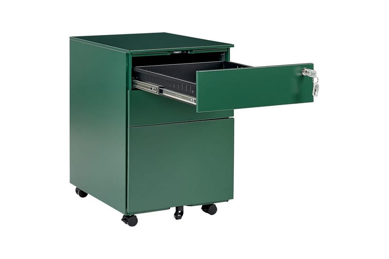 Kontorsskåp Cami Grön - Grön - Förvaring - Skåp - Förvaringsskåp