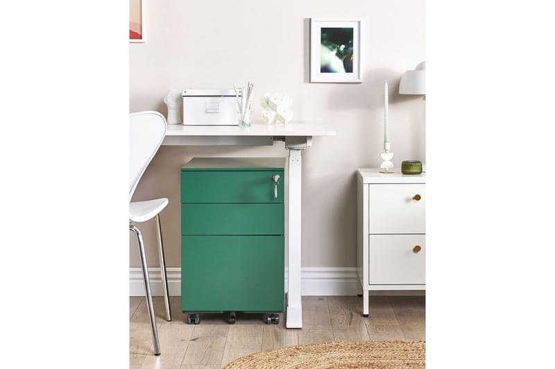 Kontorsskåp Cami Grön - Grön - Förvaring - Skåp - Förvaringsskåp