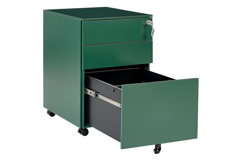 Kontorsskåp Cami Grön - Grön - Förvaring - Skåp - Förvaringsskåp