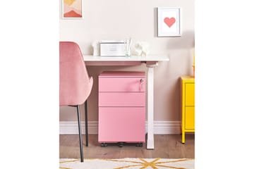 Kontorsskåp Cami Rosa - Rosa - Förvaring - Skåp - Förvaringsskåp