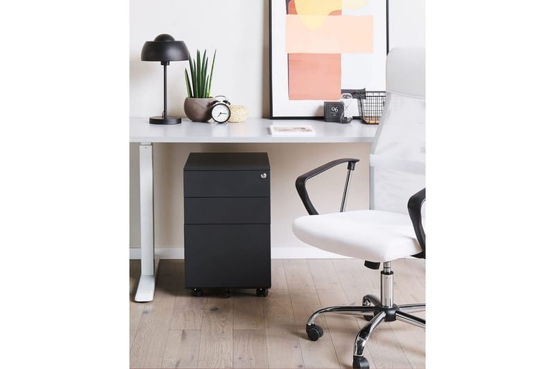 Kontorsskåp Cami Svart - Svart - Förvaring - Förvaringsmöbler - Byrå - Hurts