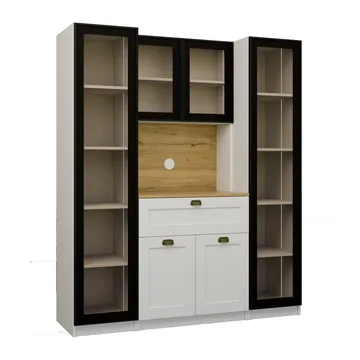 Kuro Kaffebord 160x190x44 cm - Vit - Förvaring - Skåp - Vitrinskåp