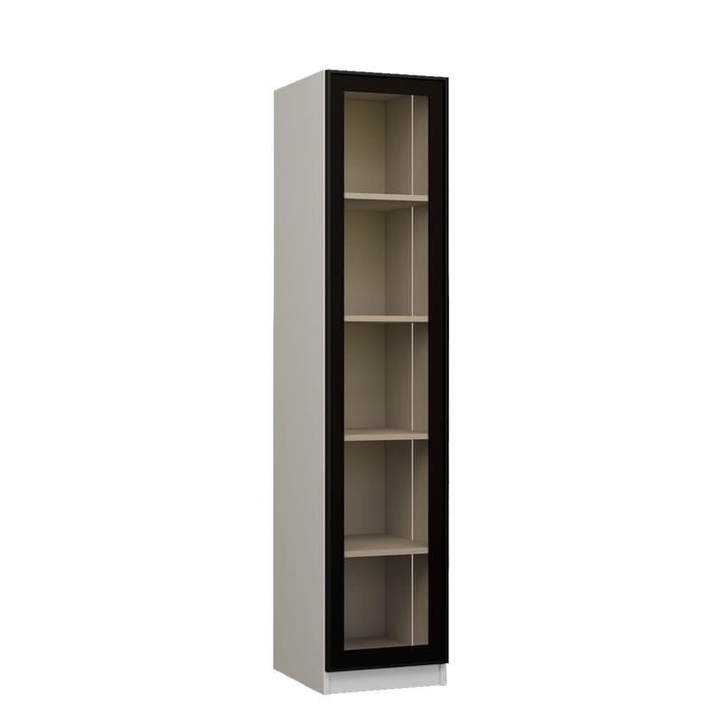 Kuro Kaffebord 40x190x42 cm - Vit - Förvaring - Skåp - Vitrinskåp
