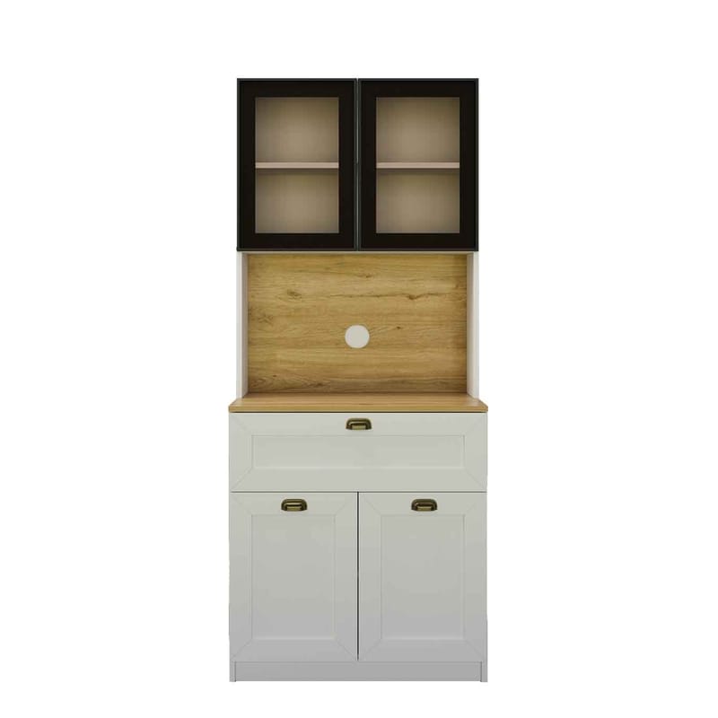 Kuro Kaffebord 80x190x44 cm - Vit - Förvaring - Skåp - Förvaringsskåp