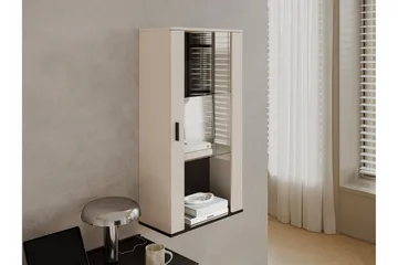 Lyrosen Vitrinskåp 60x112 cm - Beige - Förvaring - Skåp - Vitrinskåp