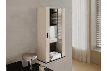 Lyrosen Vitrinskåp 60x112 cm - Beige - Förvaring - Skåp - Vitrinskåp