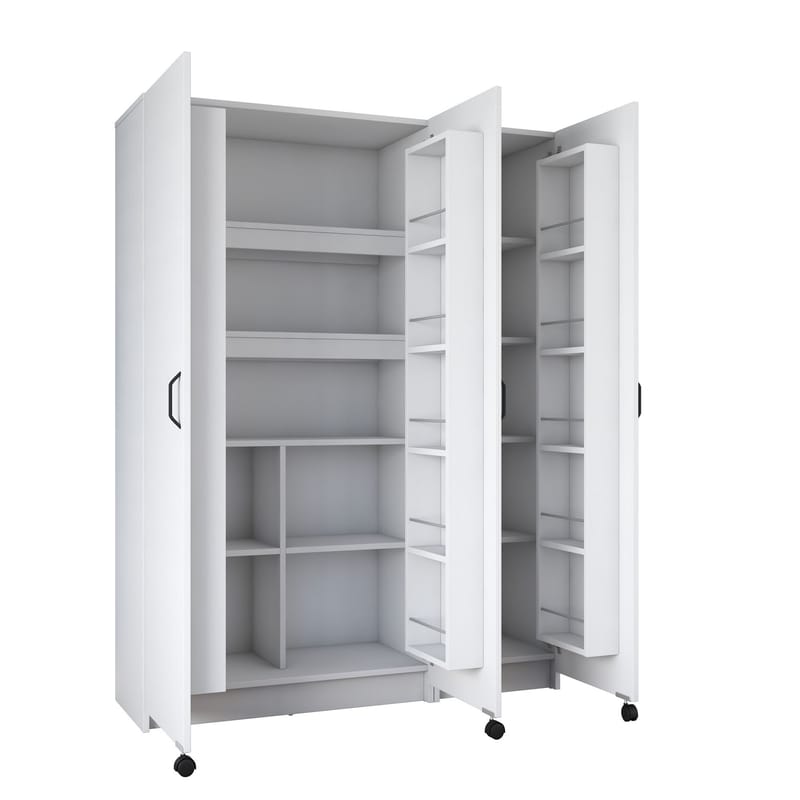 Mardal Förvaringsskåp 135x180x42 cm - Vit - Förvaring - Skåp - Förvaringsskåp
