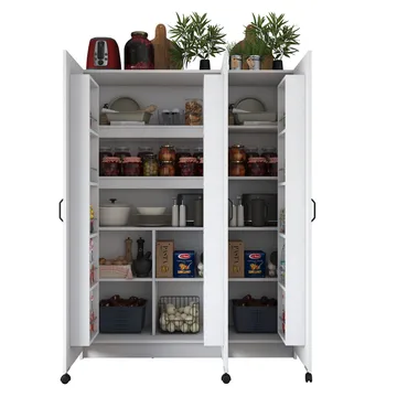 Mardal Förvaringsskåp 135x180x42 cm - Vit - Förvaring - Skåp - Förvaringsskåp
