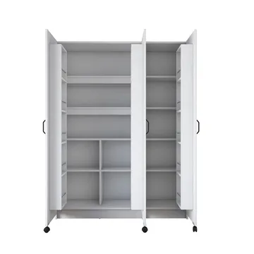 Mardal Förvaringsskåp 135x180x42 cm - Vit - Förvaring - Skåp - Förvaringsskåp