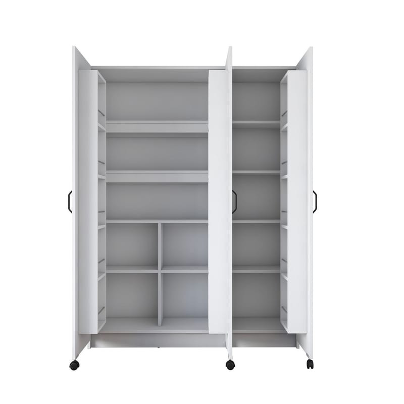 Mardal Förvaringsskåp 135x180x42 cm - Vit - Förvaring - Skåp - Förvaringsskåp