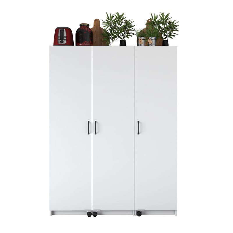 Mardal Förvaringsskåp 135x180x42 cm - Vit - Förvaring - Skåp - Förvaringsskåp