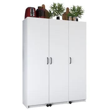 Mardal Förvaringsskåp 135x180x42 cm - Vit - Förvaring - Skåp - Förvaringsskåp