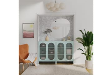 Medicinskåp Loft24 Skåp Luna 80x40x102 cm, Himmelsblå Light Blue,Blå - Förvaring - Skåp - Förvaringsskåp - Säkerhetsskåp - Medicinskåp