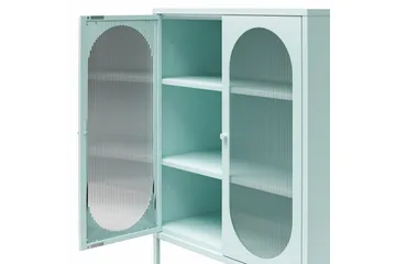Medicinskåp Loft24 Skåp Luna 80x40x102 cm, Himmelsblå Light Blue,Blå - Förvaring - Skåp - Förvaringsskåp - Säkerhetsskåp - Medicinskåp