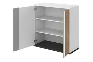 Metropolitan Highboard - Brun/Vit/Ljusgrå/Svart - Förvaring - Skåp - Förvaringsskåp