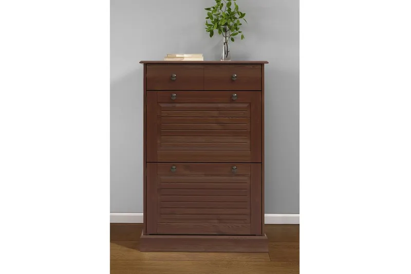 Mille Skoskåp 75x105 cm - Brun - Förvaring - Skåp - Förvaringsskåp